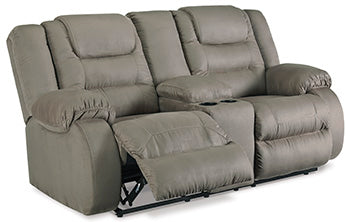 McCade Reclining Loveseat with Console - LasVegasFurnitureOnline.com