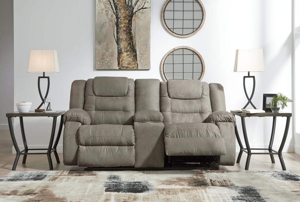 McCade Reclining Loveseat with Console - LasVegasFurnitureOnline.com