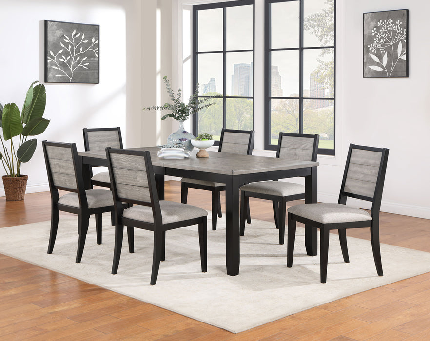 Elodie Dining Table Set with Extension Leaf - LasVegasFurnitureOnline.com