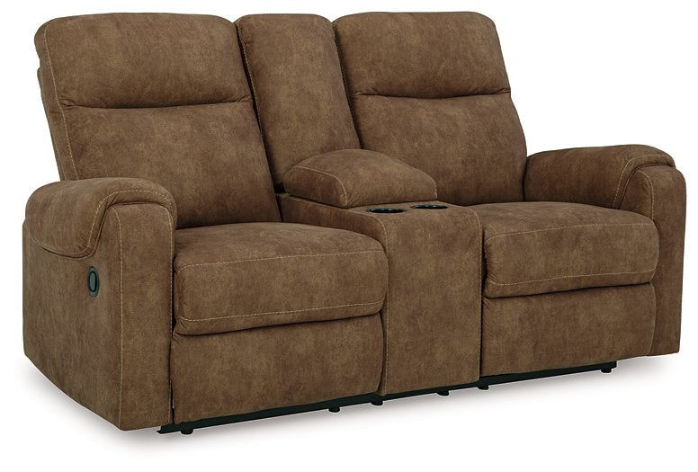 Edenwold Reclining Loveseat with Console - LasVegasFurnitureOnline.com