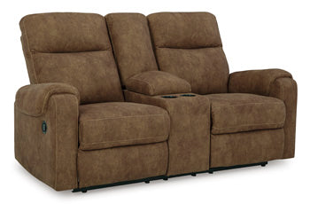 Edenwold Reclining Loveseat with Console - LasVegasFurnitureOnline.com