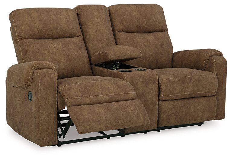 Edenwold Reclining Loveseat with Console - LasVegasFurnitureOnline.com