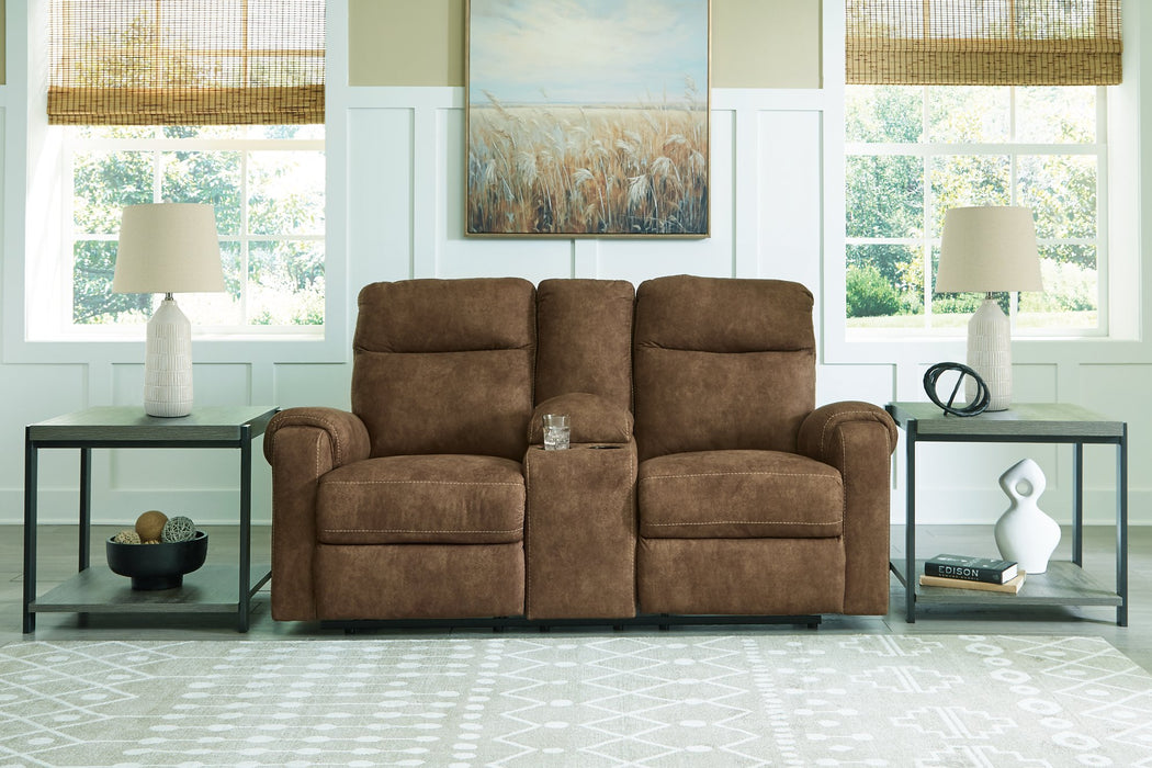 Edenwold Reclining Loveseat with Console - LasVegasFurnitureOnline.com