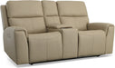 Jarvis Power Reclining Loveseat with Console & Power Headrests - LasVegasFurnitureOnline.com