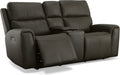 Jarvis Power Reclining Loveseat with Console & Power Headrests - LasVegasFurnitureOnline.com