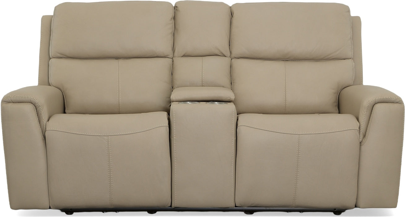 Jarvis Power Reclining Loveseat with Console & Power Headrests - LasVegasFurnitureOnline.com