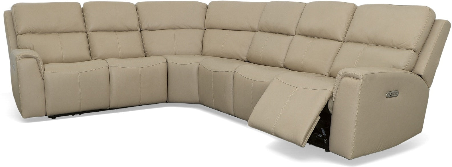 Jarvis Power Reclining Sectional with Power Headrest - LasVegasFurnitureOnline.com