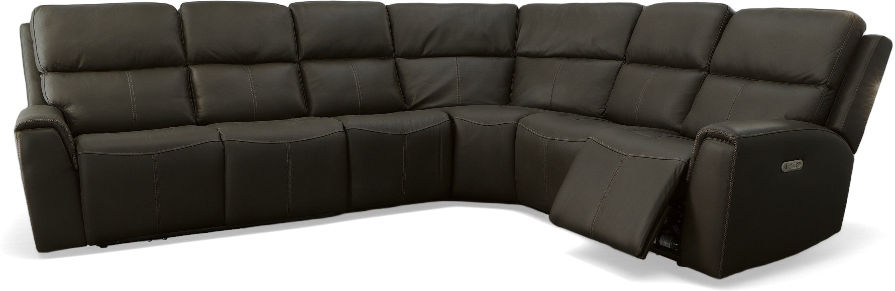 Jarvis Power Reclining Sectional with Power Headrest - LasVegasFurnitureOnline.com