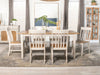 Kirby Dining Set Natural and Rustic Off White - LasVegasFurnitureOnline.com