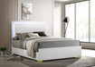 Marceline Bed with LED Headboard White - LasVegasFurnitureOnline.com