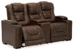 Owner's Box Power Reclining Loveseat with Console - LasVegasFurnitureOnline.com