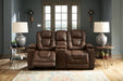 Owner's Box Power Reclining Loveseat with Console - LasVegasFurnitureOnline.com