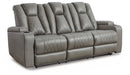 Mancin Reclining Sofa with Drop Down Table - LasVegasFurnitureOnline.com