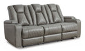 Mancin Reclining Sofa with Drop Down Table - LasVegasFurnitureOnline.com