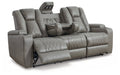 Mancin Reclining Sofa with Drop Down Table - LasVegasFurnitureOnline.com