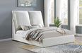 Gwendoline Upholstered Platform Bed with Pillow Headboard White - LasVegasFurnitureOnline.com