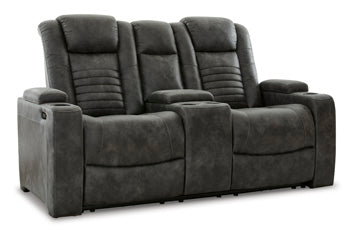 Soundcheck Power Reclining Loveseat with Console - LasVegasFurnitureOnline.com