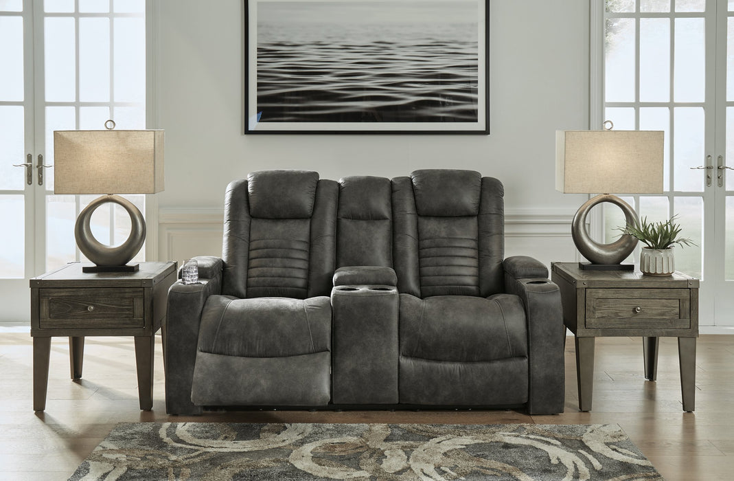 Soundcheck Power Reclining Loveseat with Console - LasVegasFurnitureOnline.com