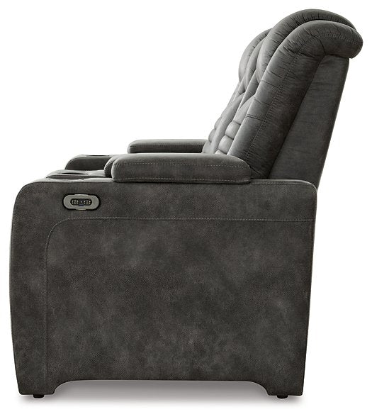 Soundcheck Power Reclining Loveseat with Console - LasVegasFurnitureOnline.com