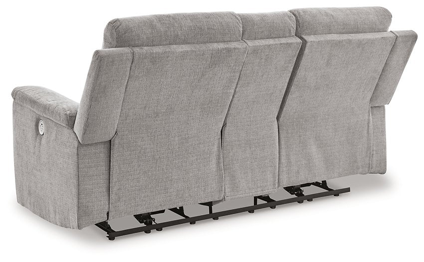 Barnsana Power Reclining Loveseat with Console - LasVegasFurnitureOnline.com