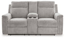 Barnsana Power Reclining Loveseat with Console - LasVegasFurnitureOnline.com