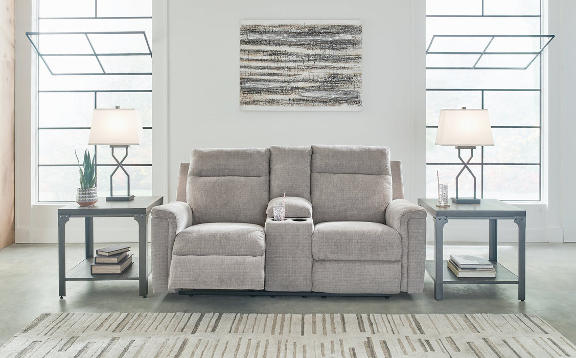 Barnsana Power Reclining Loveseat with Console - LasVegasFurnitureOnline.com