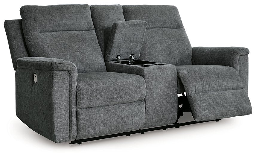 Barnsana Power Reclining Loveseat with Console - LasVegasFurnitureOnline.com