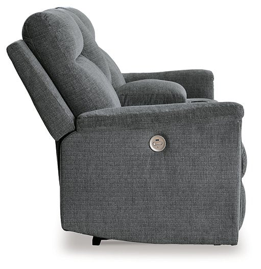 Barnsana Power Reclining Loveseat with Console - LasVegasFurnitureOnline.com