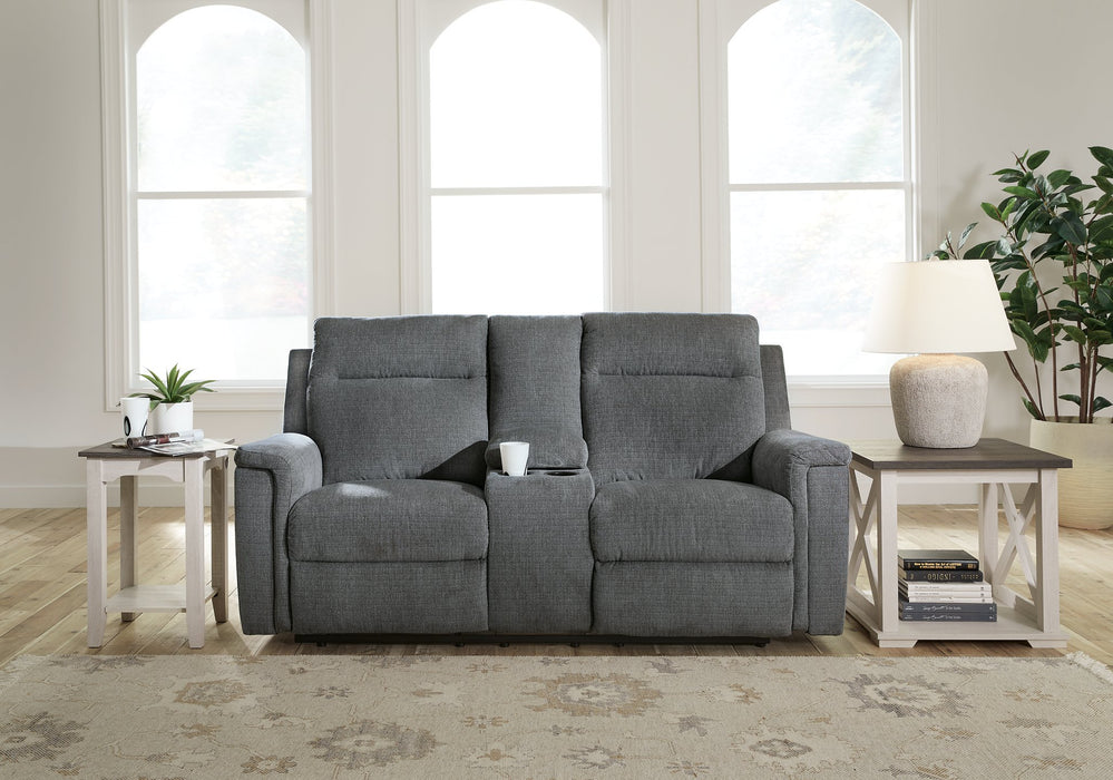 Barnsana Power Reclining Loveseat with Console - LasVegasFurnitureOnline.com