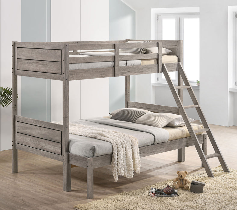 Ryder Bunk Bed Weathered Taupe - LasVegasFurnitureOnline.com