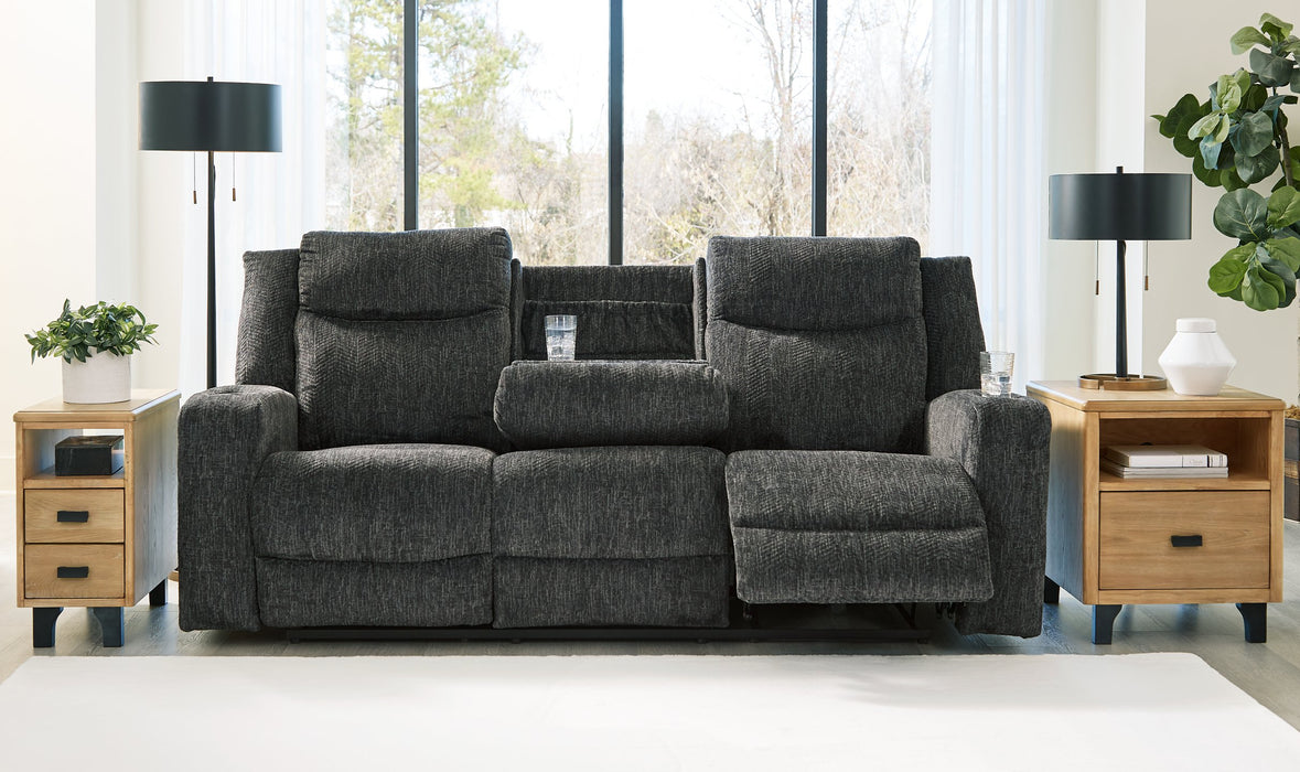 Martinglenn Reclining Sofa with Drop Down Table - LasVegasFurnitureOnline.com