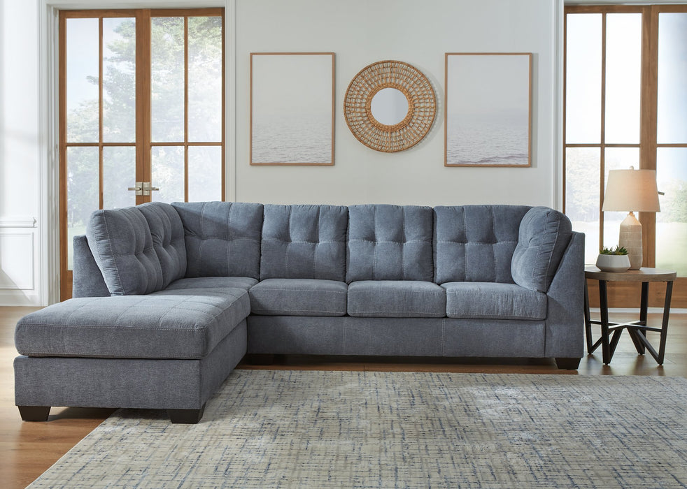 Marleton 2-Piece Sectional with Chaise - LasVegasFurnitureOnline.com