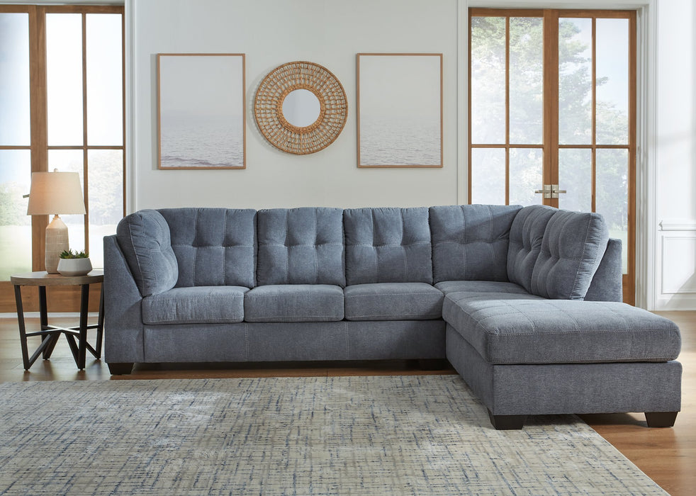 Marleton 2-Piece Sectional with Chaise - LasVegasFurnitureOnline.com