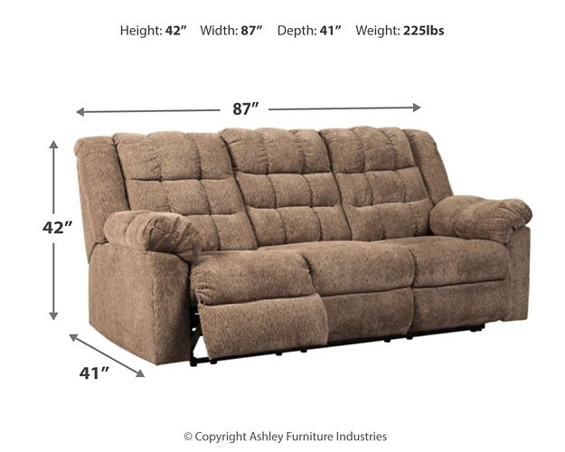 Workhorse Reclining Sofa - LasVegasFurnitureOnline.com