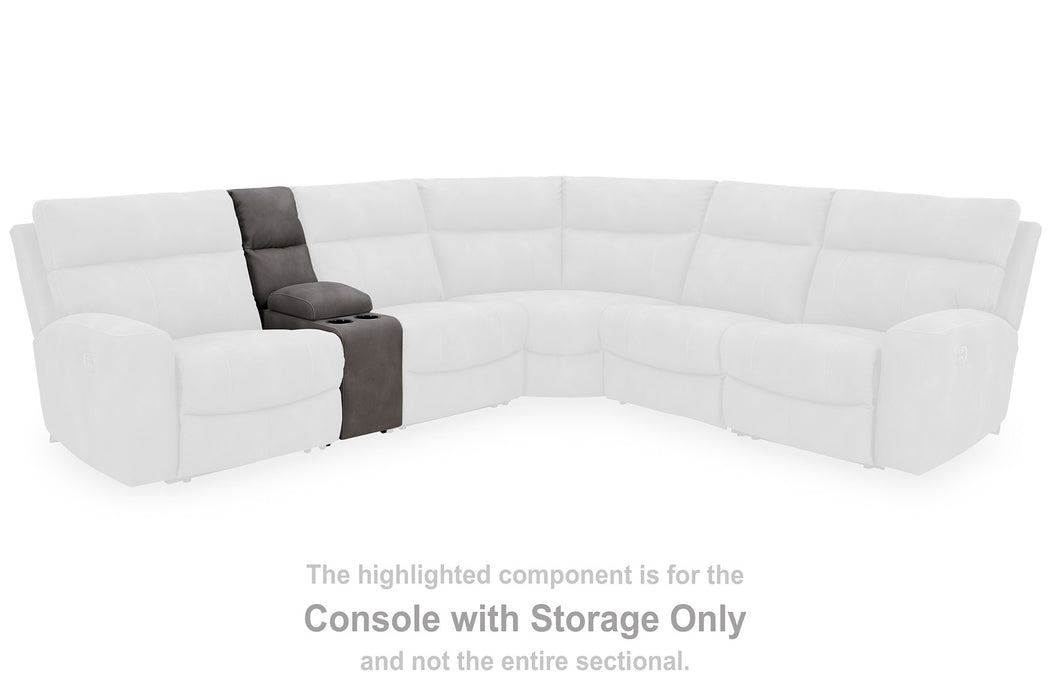 Next-Gen DuraPella Power Reclining Sectional Loveseat with Console - LasVegasFurnitureOnline.com