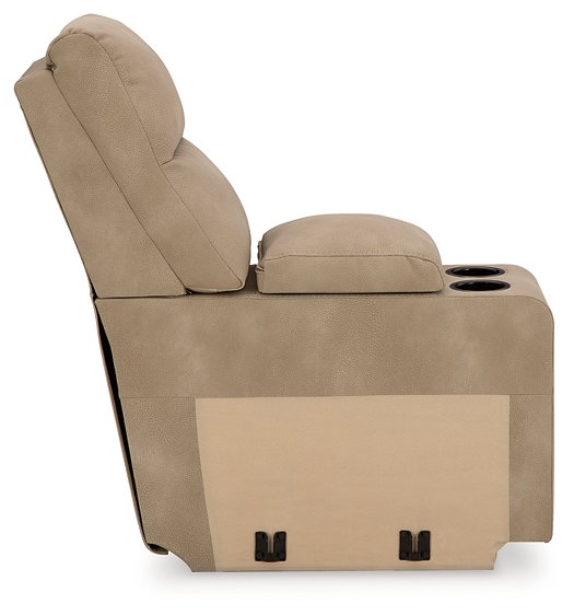 Next-Gen DuraPella Power Reclining Sectional Loveseat with Console - LasVegasFurnitureOnline.com