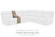 Next-Gen DuraPella Power Reclining Sectional Loveseat with Console - LasVegasFurnitureOnline.com