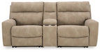 Next-Gen DuraPella Power Reclining Sectional Loveseat with Console - LasVegasFurnitureOnline.com