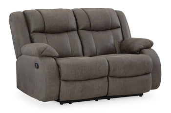 First Base Reclining Loveseat - LasVegasFurnitureOnline.com