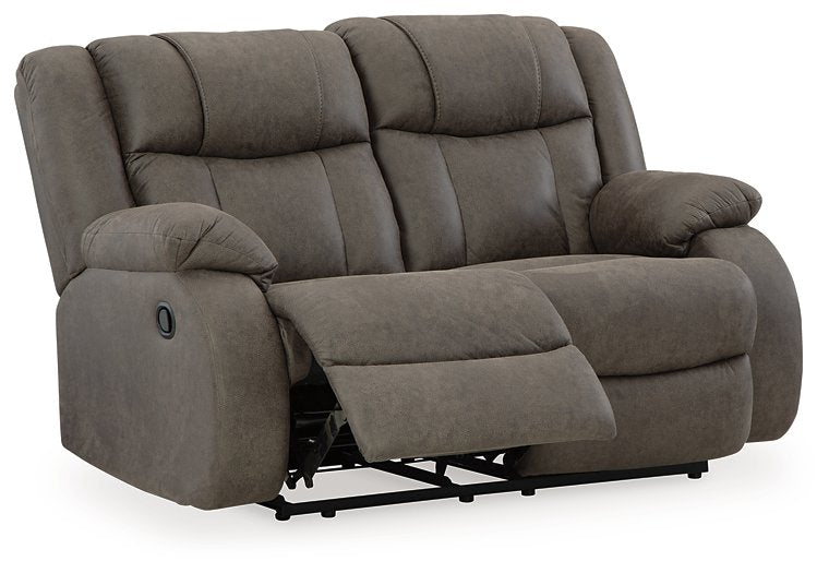 First Base Reclining Loveseat - LasVegasFurnitureOnline.com