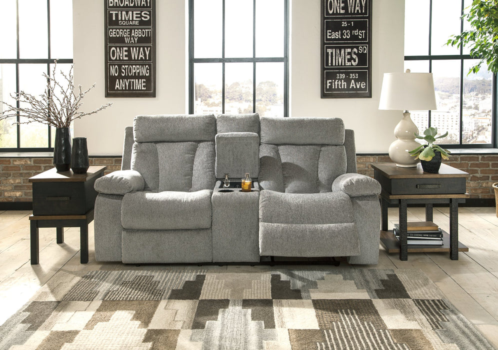 Mitchiner Reclining Loveseat with Console - LasVegasFurnitureOnline.com