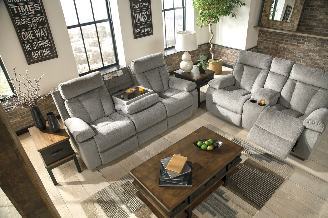 Mitchiner Reclining Loveseat with Console - LasVegasFurnitureOnline.com