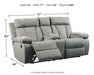 Mitchiner Reclining Loveseat with Console - LasVegasFurnitureOnline.com