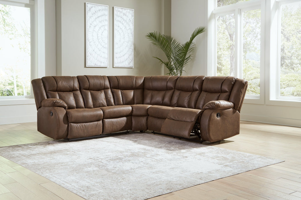 Trail Boys 2-Piece Reclining Sectional - LasVegasFurnitureOnline.com