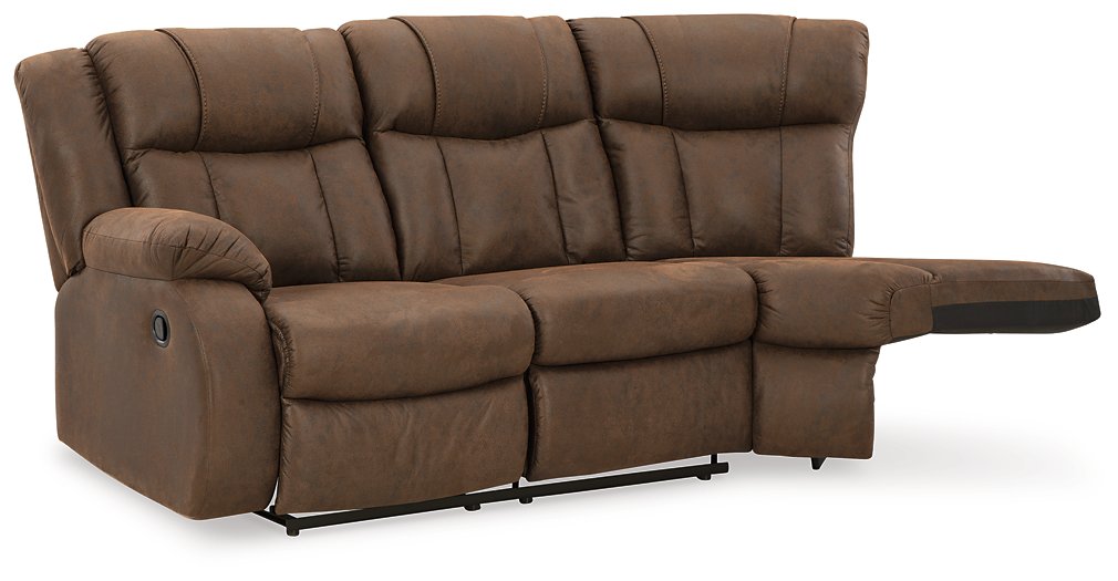 Trail Boys 2-Piece Reclining Sectional - LasVegasFurnitureOnline.com