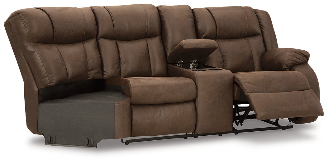 Trail Boys 2-Piece Reclining Sectional - LasVegasFurnitureOnline.com