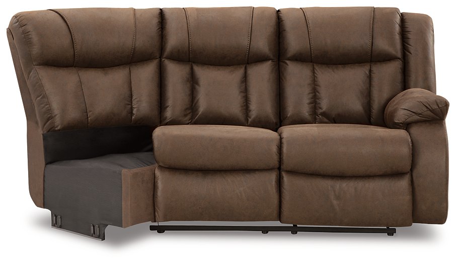 Trail Boys 2-Piece Reclining Sectional - LasVegasFurnitureOnline.com