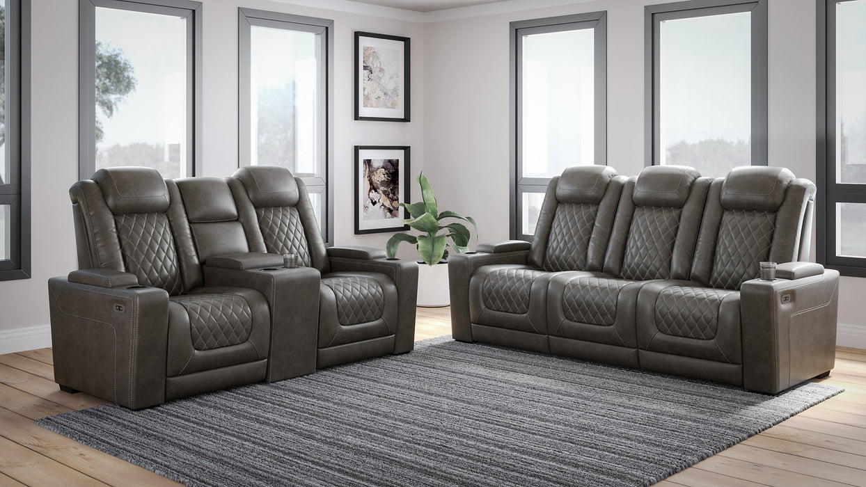 HyllMont Power Reclining Living Room Set - LasVegasFurnitureOnline.com