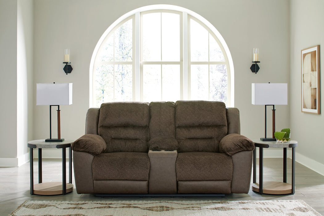 Dorman Reclining Loveseat with Console - LasVegasFurnitureOnline.com