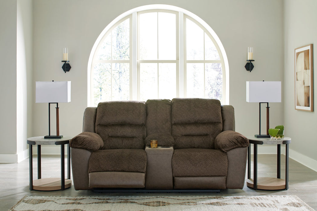 Dorman Reclining Loveseat with Console - LasVegasFurnitureOnline.com